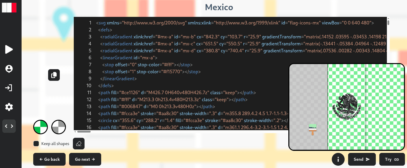 Dev Page to configure SVGs